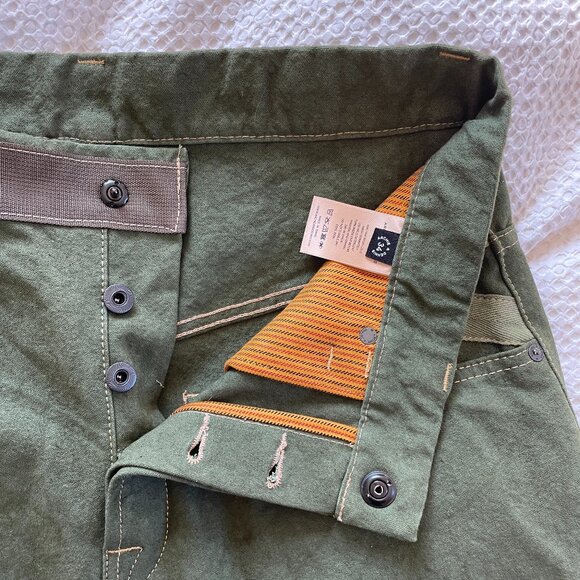 Archie & Dennis Green Garage Pants NWOT Size 34 - Picture 5 of 7